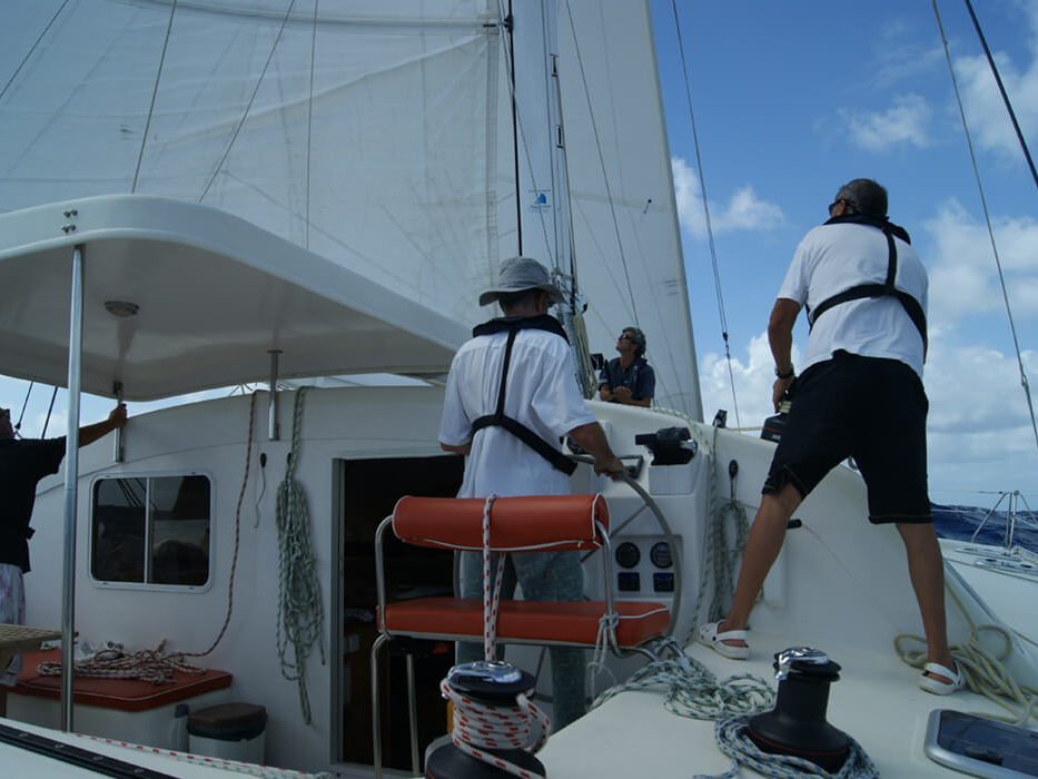 Stage performance-catamaran renvoi de ris en transat