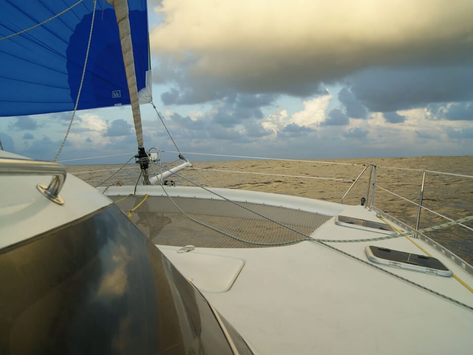 Grains pendant la transat en catamaran Freydis 49