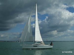 RM 970 Totem sous genaker avec Yachtig