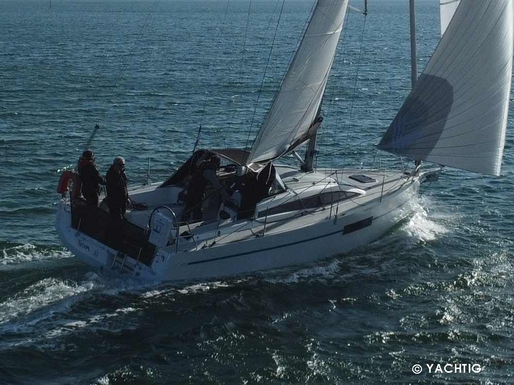 RM plan très serré sous gennake stage yachtig