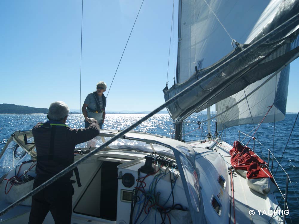 Stage équipage réduit, duo, en navigation à Penfret