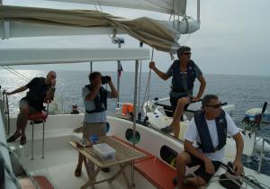 équipage pour la transat Cap-Vert-Martinique sur le catamaran Freydis 49 Vaovao